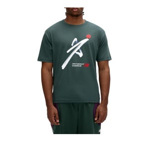 basketball graphic mens t-shirt - green