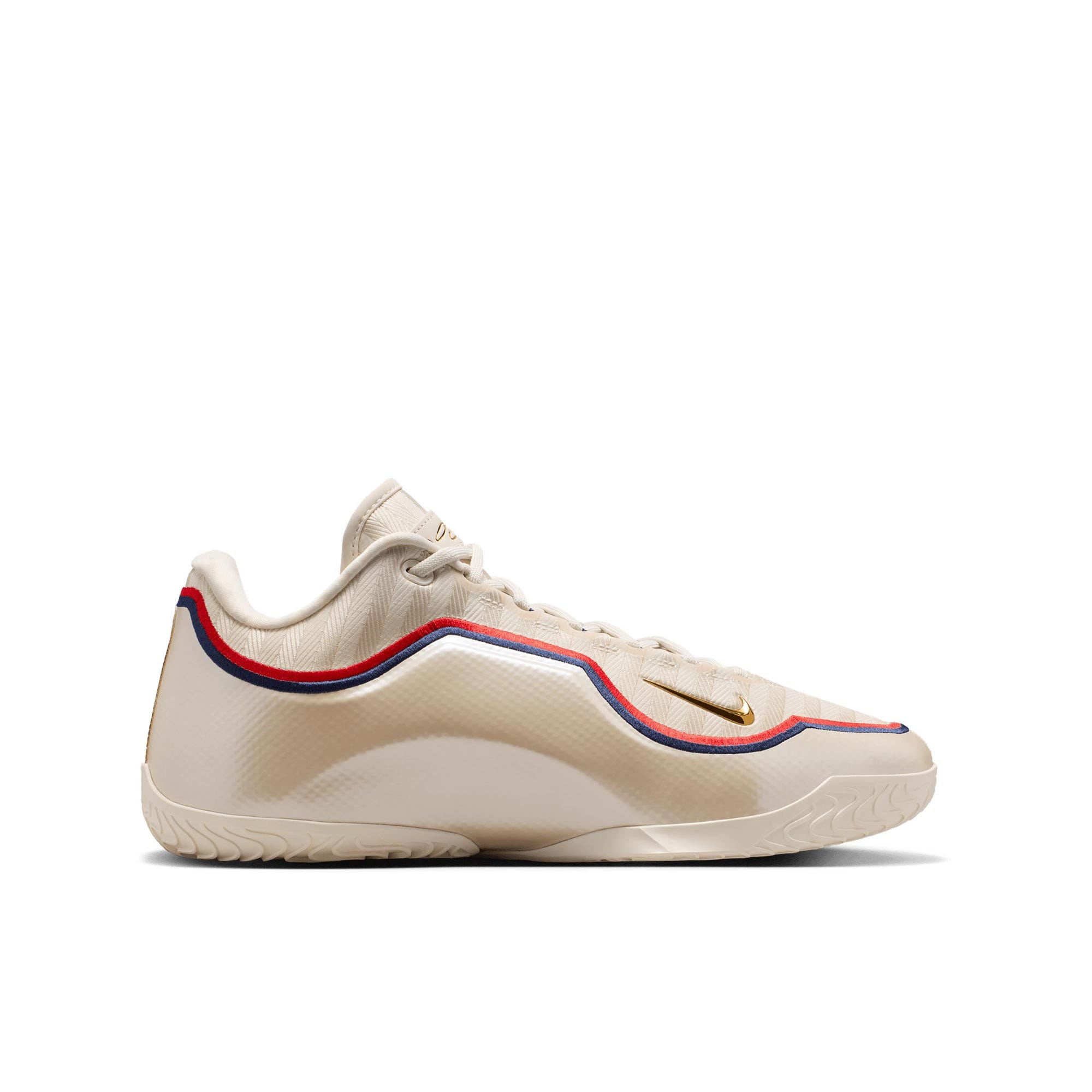 lebron xxiii ep men's basketball shoes - pale ivory/metallic gold-university red