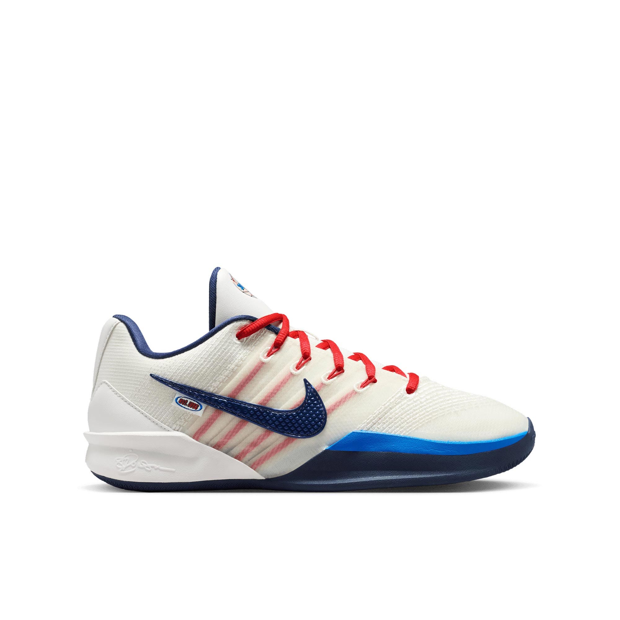 sabrina 3 nrg ep women's basketball shoes - sail/tm navy-atom red-photo blue