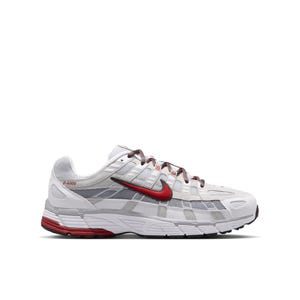P-6000 Men's Sneakers - White/Dune Red-Pure Platinum-Wolf Grey